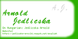 arnold jedlicska business card